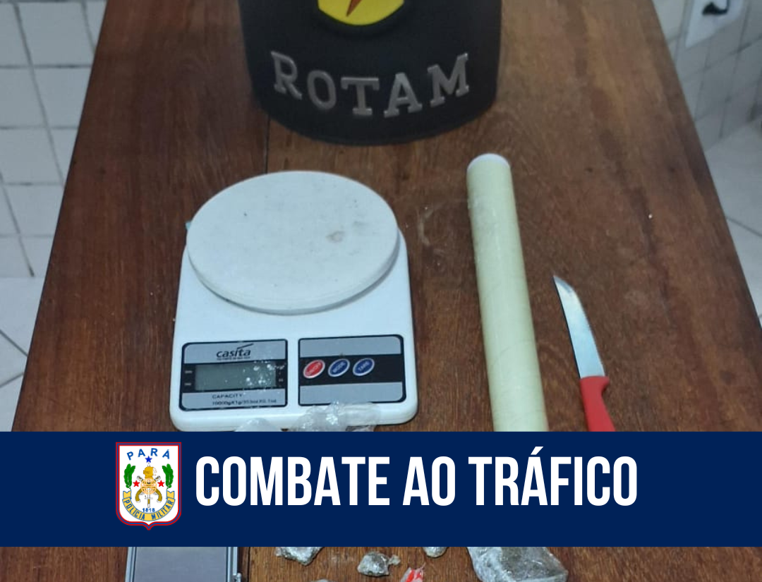 PM desarticula ponto de tráfico de drogas em Castanhal