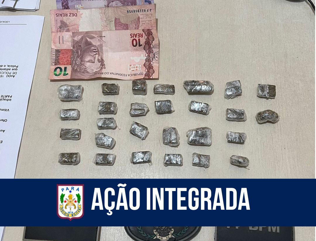 Em Abaetetuba, guarnições da PM realizam prisão de foragido por tráfico de drogas 