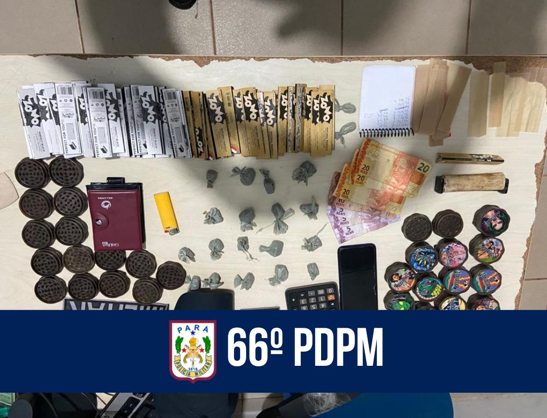 Em Igarapé-Miri, 66º PDPM prende mulher por tráfico de drogas