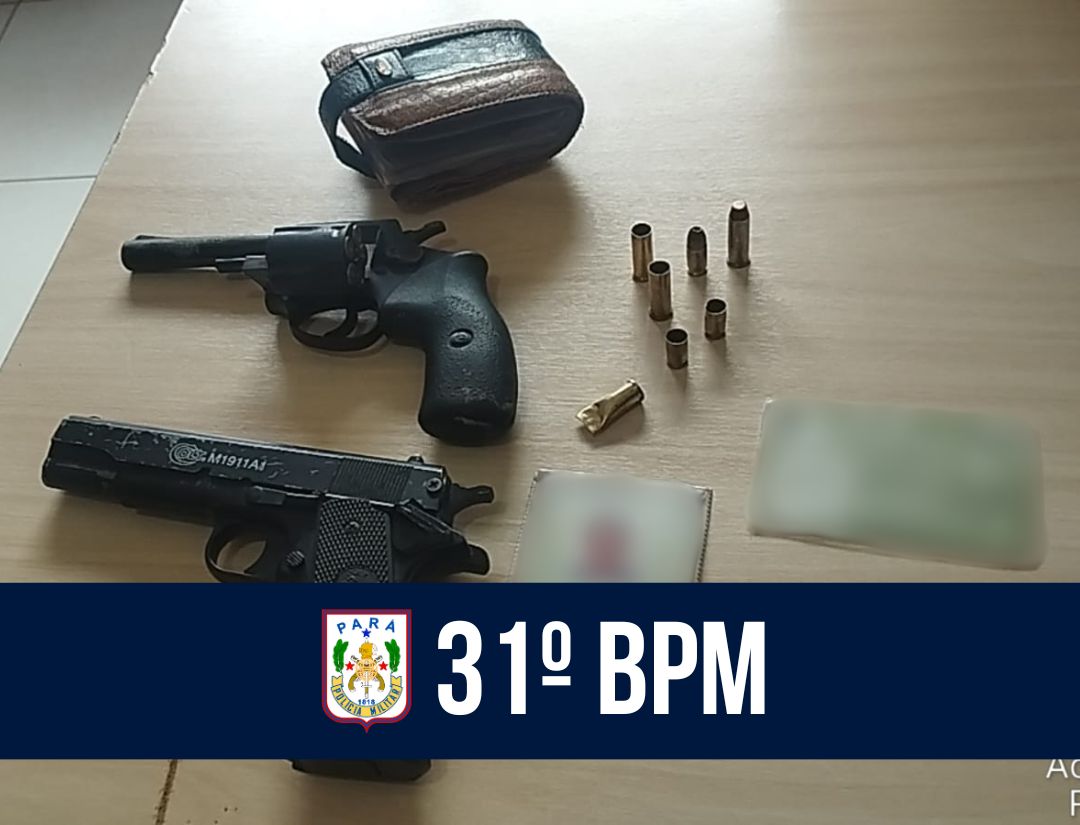 31º BPM realiza prisão de suspeitos e apreensão de armas em Uruará