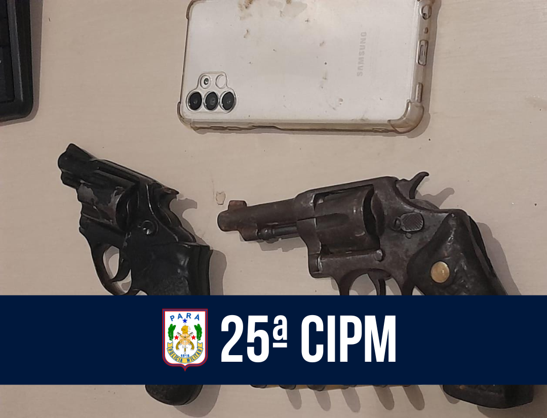 Em Eldorado dos Carajás, 25ª CIPM apreende armas de fogo e recupera objetos roubados