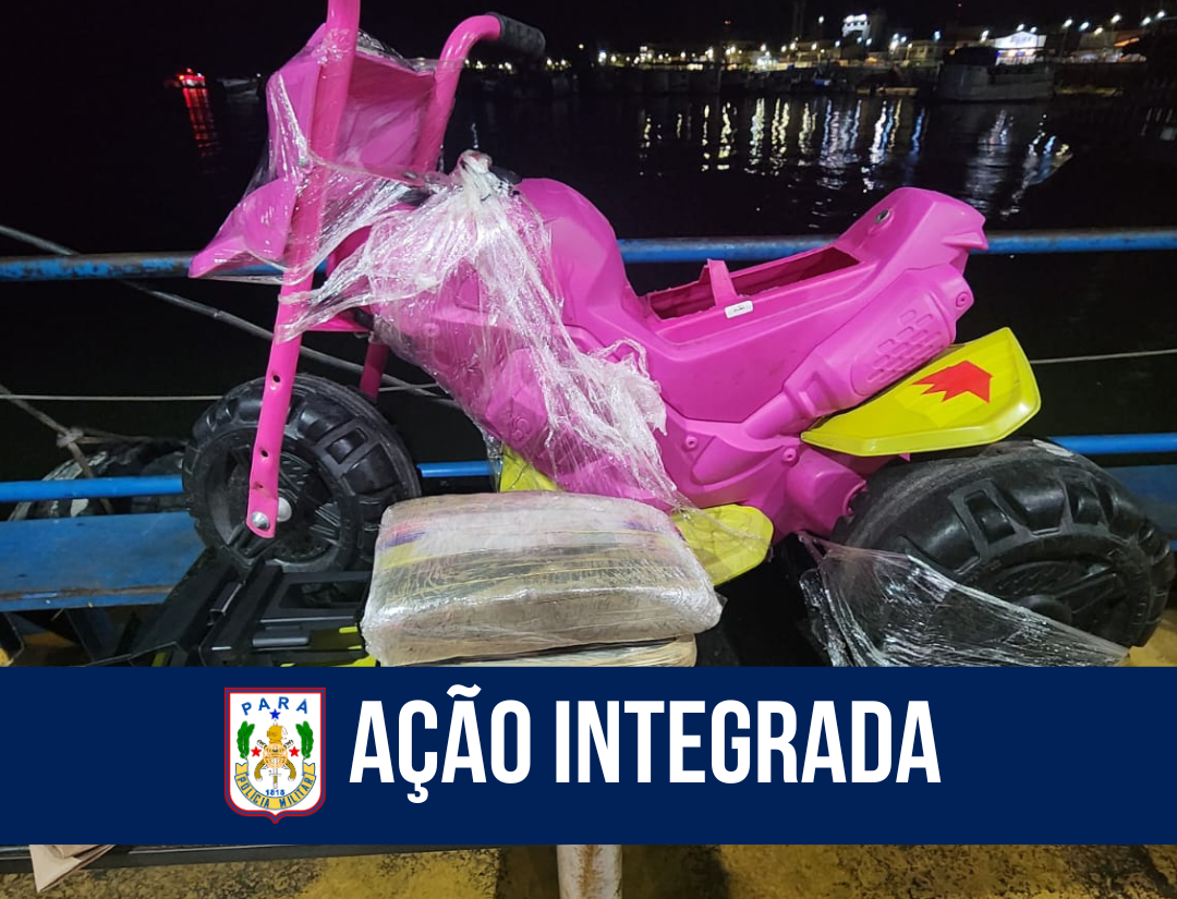 Ação integrada da PM apreende 4kg de drogas em Santarém