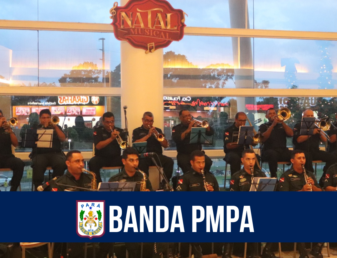 Banda de Música realiza apresentação no Shopping Bosque Grão-Pará