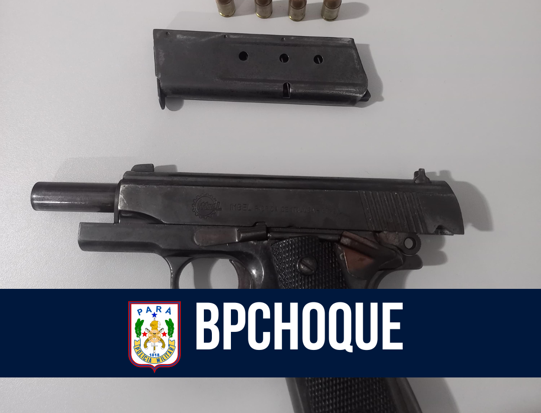 BPCHOQUE apreende arma de fogo em Belém