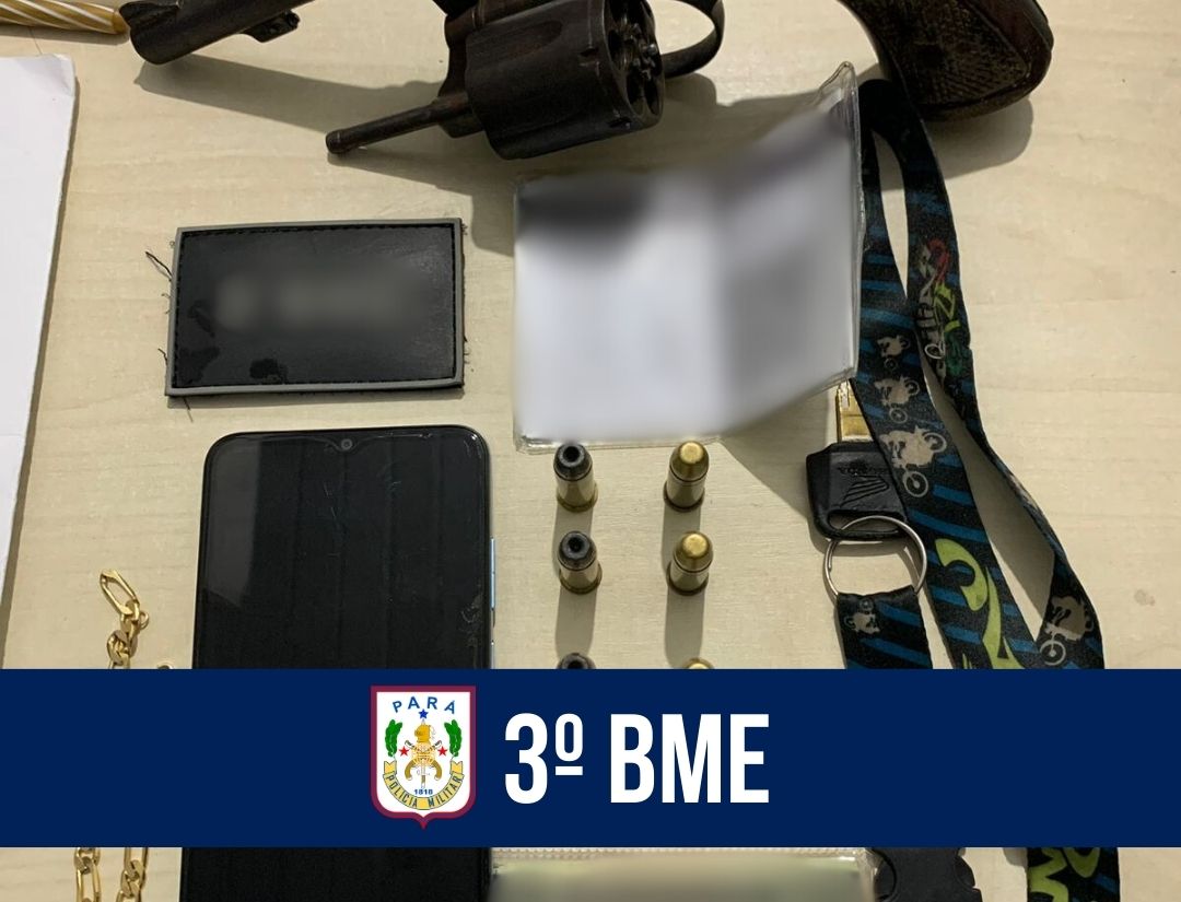 3º BME prende homem por porte ilegal de arma de fogo em Marapanim