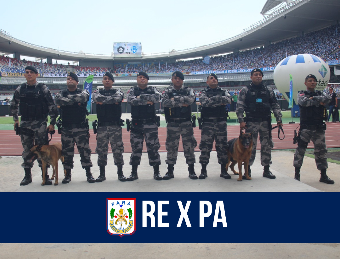 Mais de 1,4 mil policiais militares garantem a segurança no clássico ReXPa
