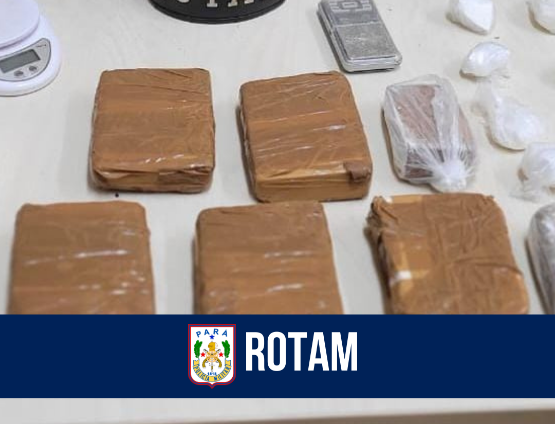 Rotam apreende 4,5 kg de entorpecentes em Belém