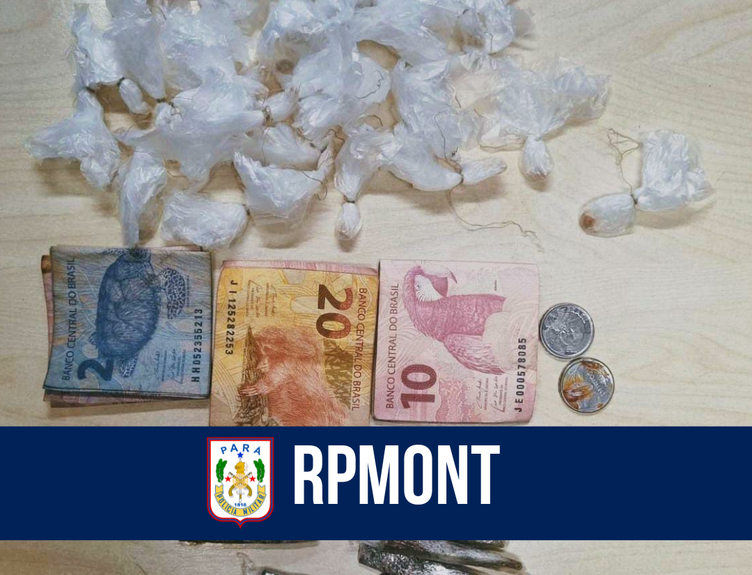 RPMont apreende adolescente e entorpecentes em Icoaraci