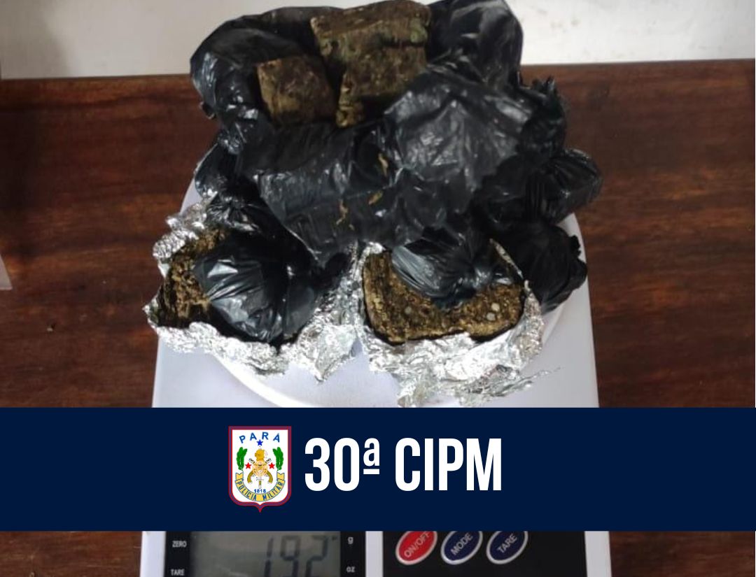 Em Santana do Araguaia, 30ª CIPM prende suspeitos por tráfico de drogas 