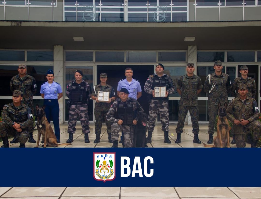 BAC recebe kits de adestramento para cães de faro de explosivos