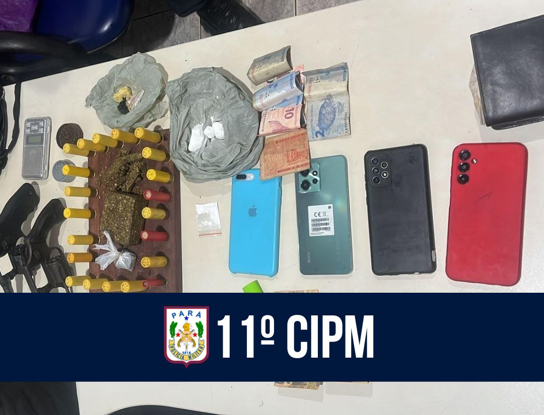 Operação Integrada da 11ª CIPM com a Polícia Civil resulta em prisões e apreensão de armas de fogo