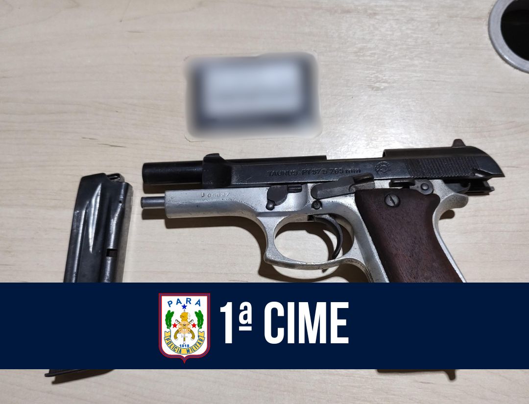 Em Itaituba, 1ª CIME prende homem por porte ilegal de arma 