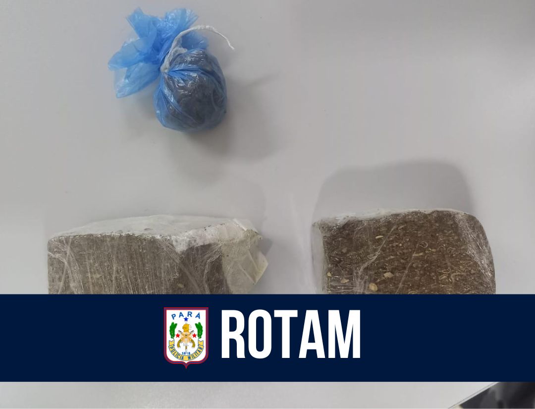 ROTAM apreende drogas e veículo com registro de roubo em Belém