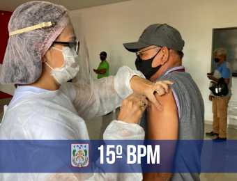 Em Itaituba, mais de 1500 idosos são vacinados no quartel do 15º BPM