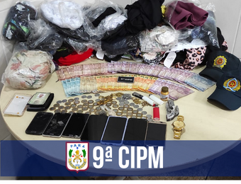 PM apreende drogas e celulares roubados em São Miguel do Guamá
