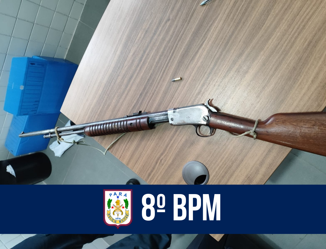 8º BPM realiza apreensão de arma de fogo no município de Salvaterra