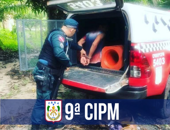 9ª CIPM prende suspeito de assassinar ex-companheira em Irituia