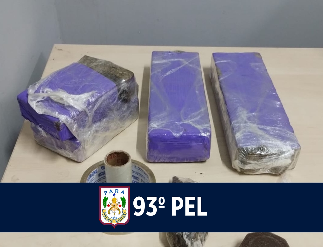 PMPA apreende quase 3kg de entorpecentes no município de Baião