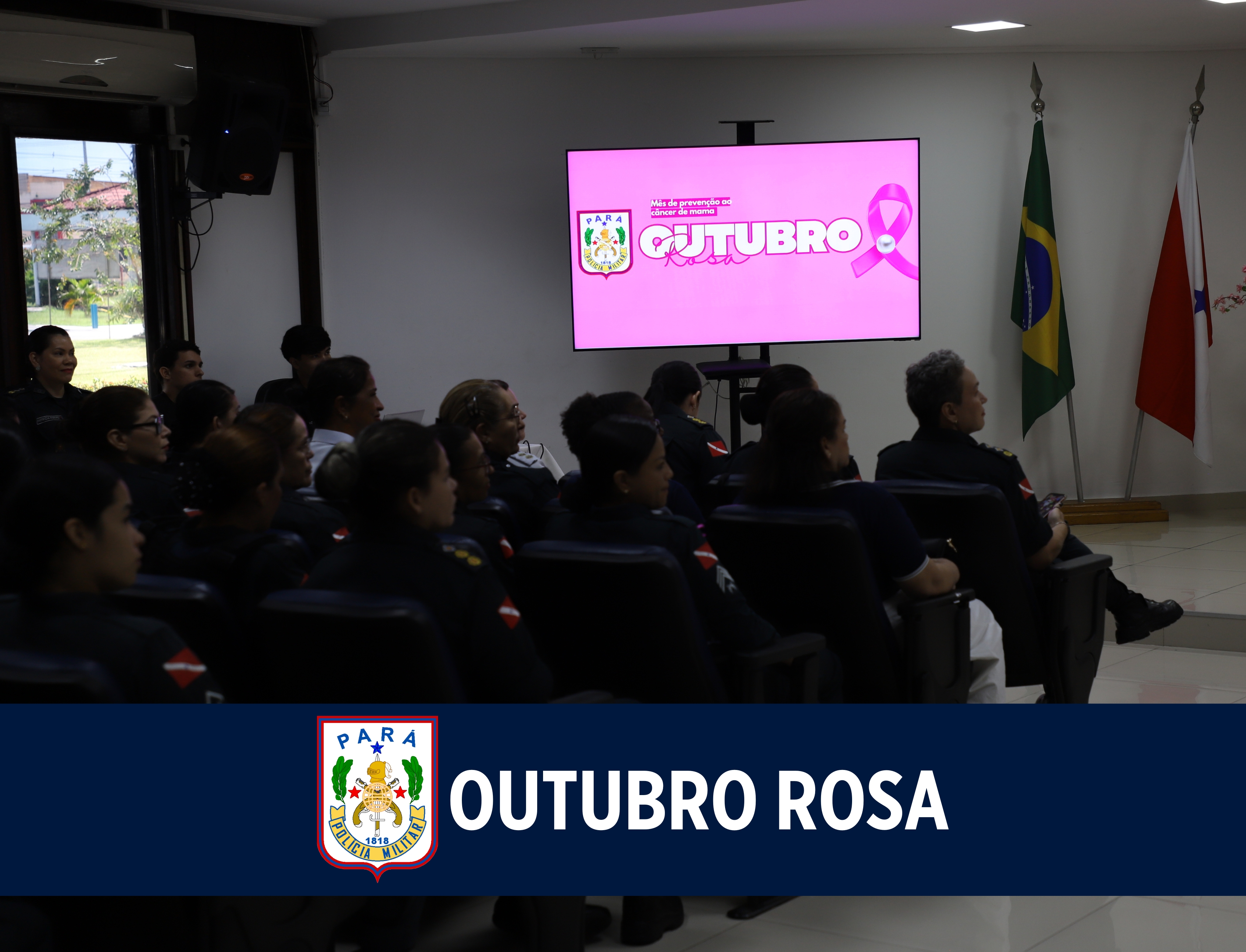 Outubro Rosa: PM promove palestra para Conscientização sobre o Câncer de Mama