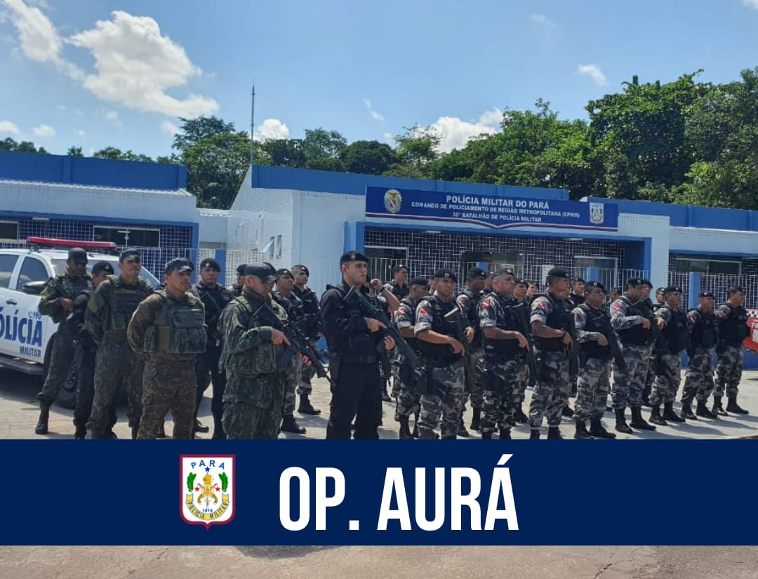 PM realiza ação para combater a criminalidade no bairro do Aurá