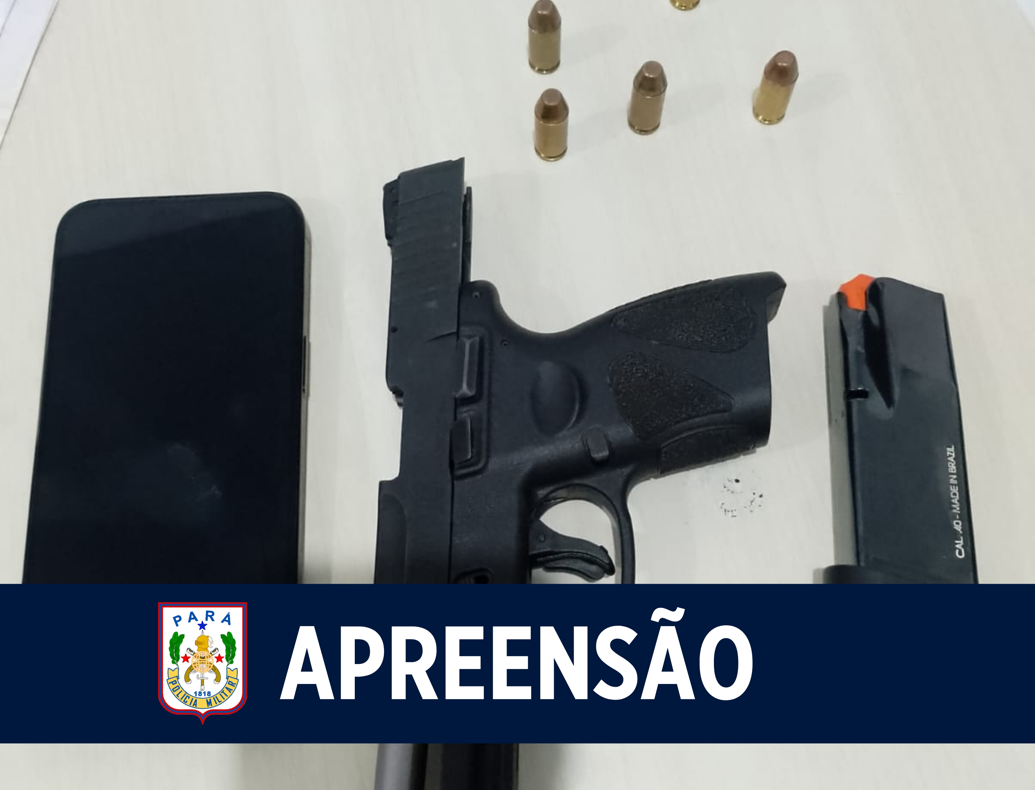 32° BPM realiza apreensão de arma de fogo em Cametá