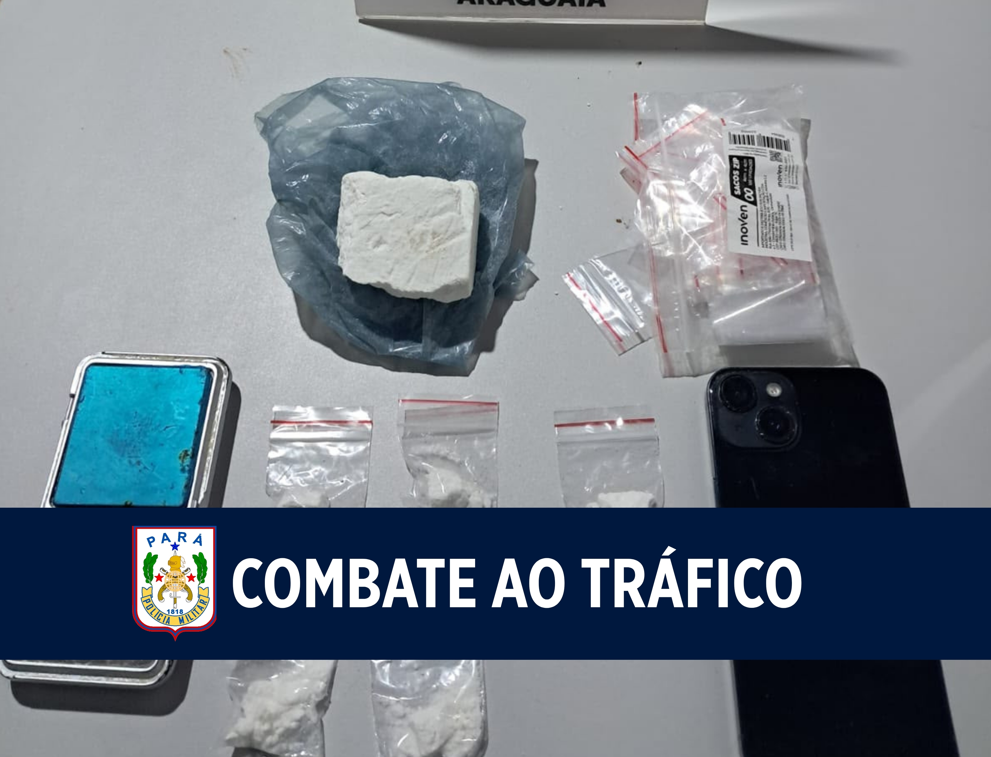 PMPA prende homem por tráfico de drogas em Santana do Araguaia