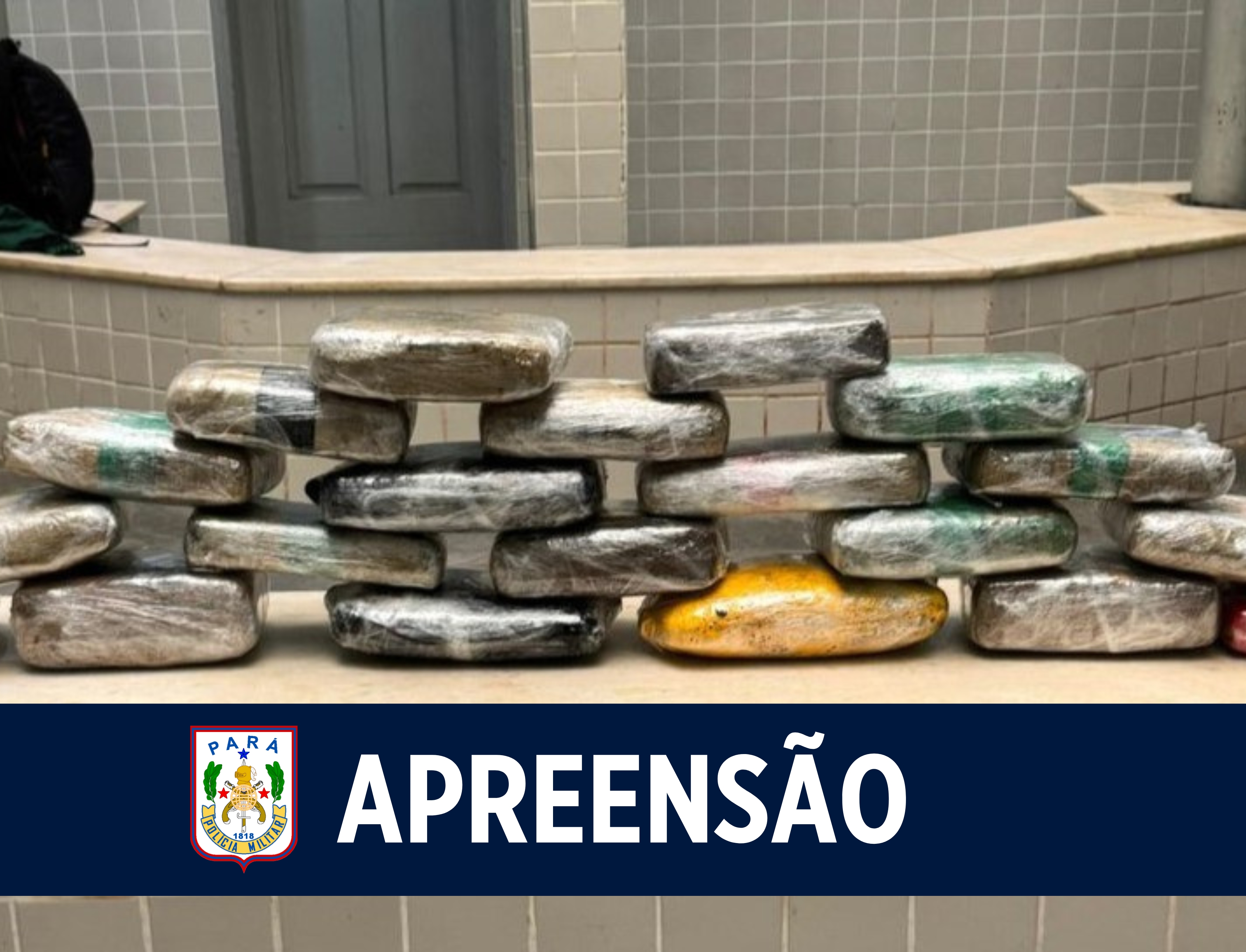PM apreende quantidade expressiva de drogas em Santarém