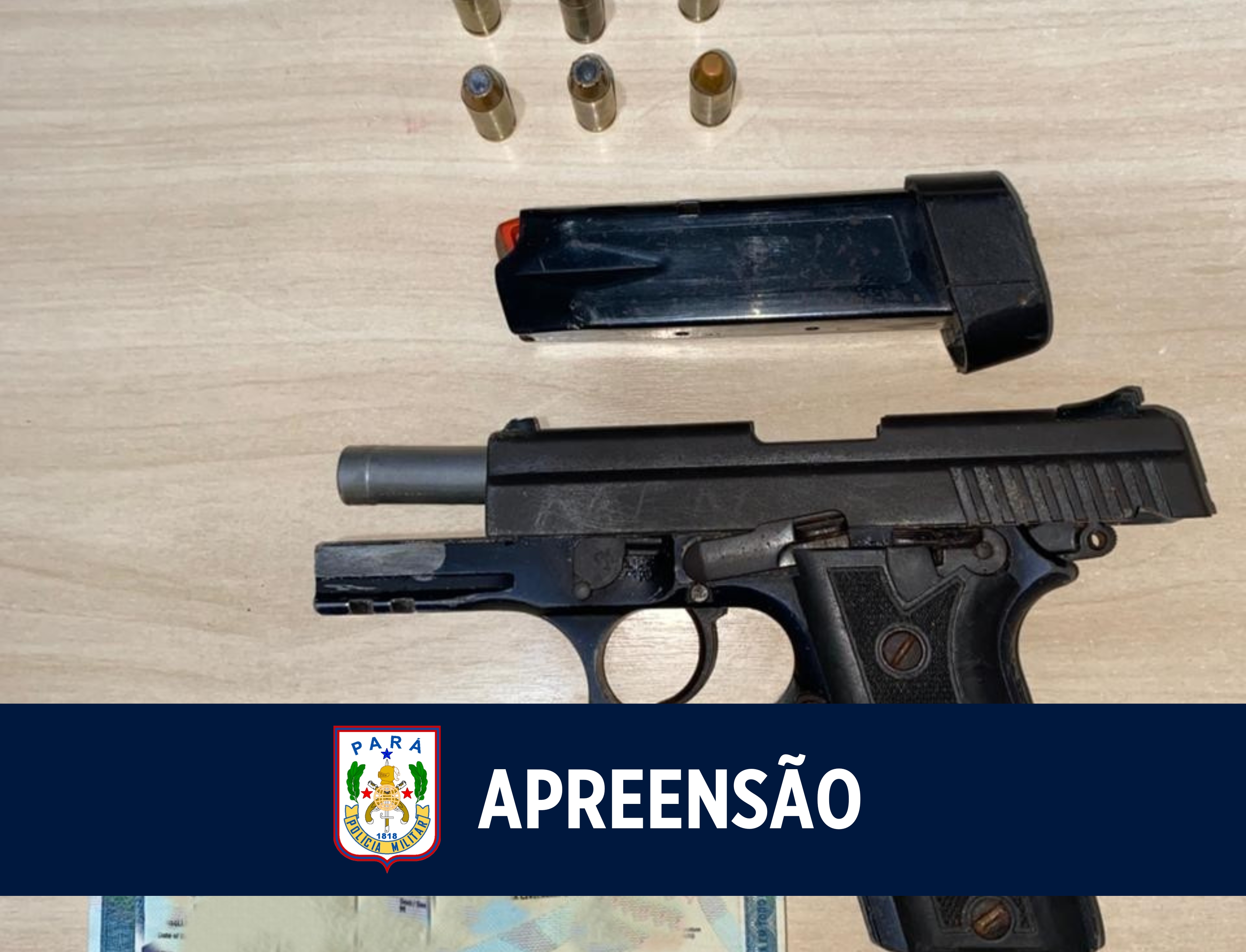PM prende suspeito e apreende arma de fogo de uso restrito durante operação em Icoaraci