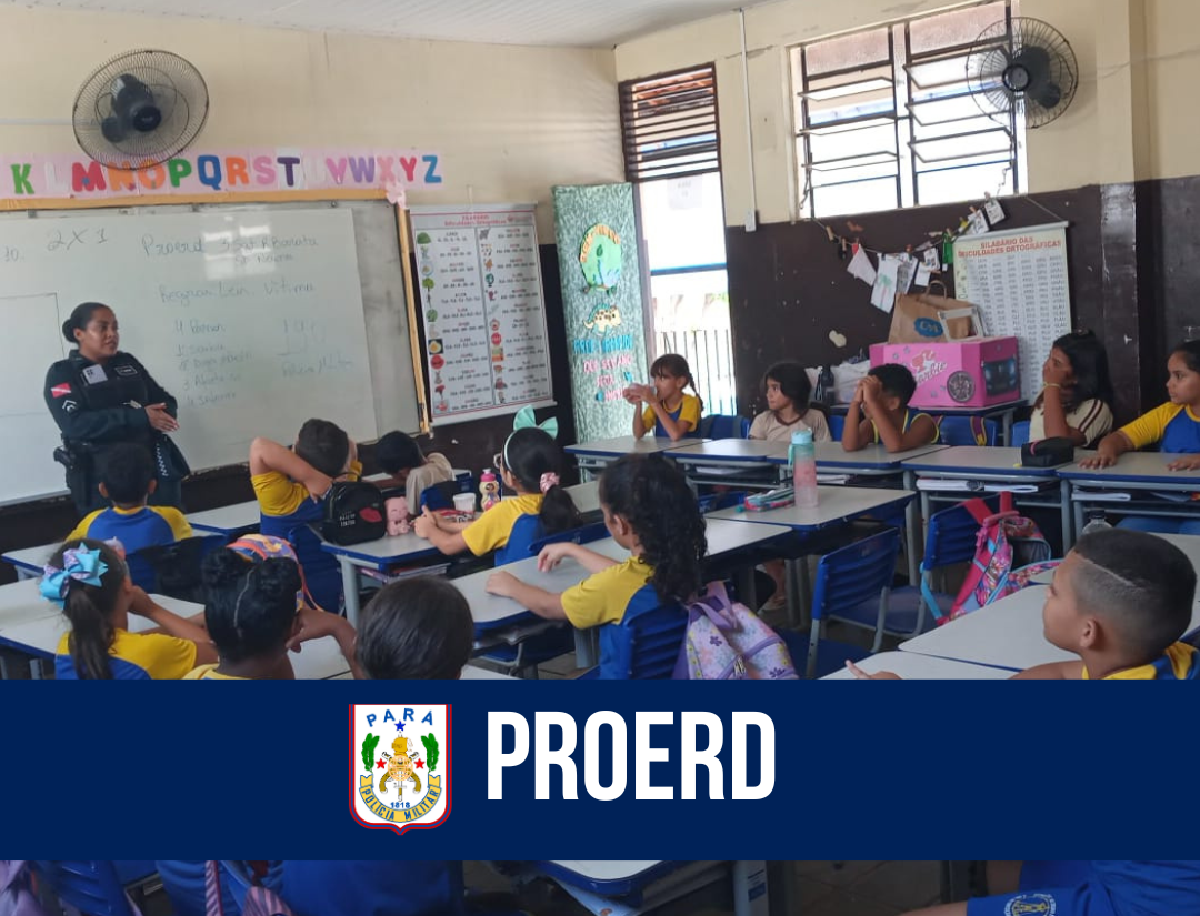 Proerd realiza ações em escola de Belém