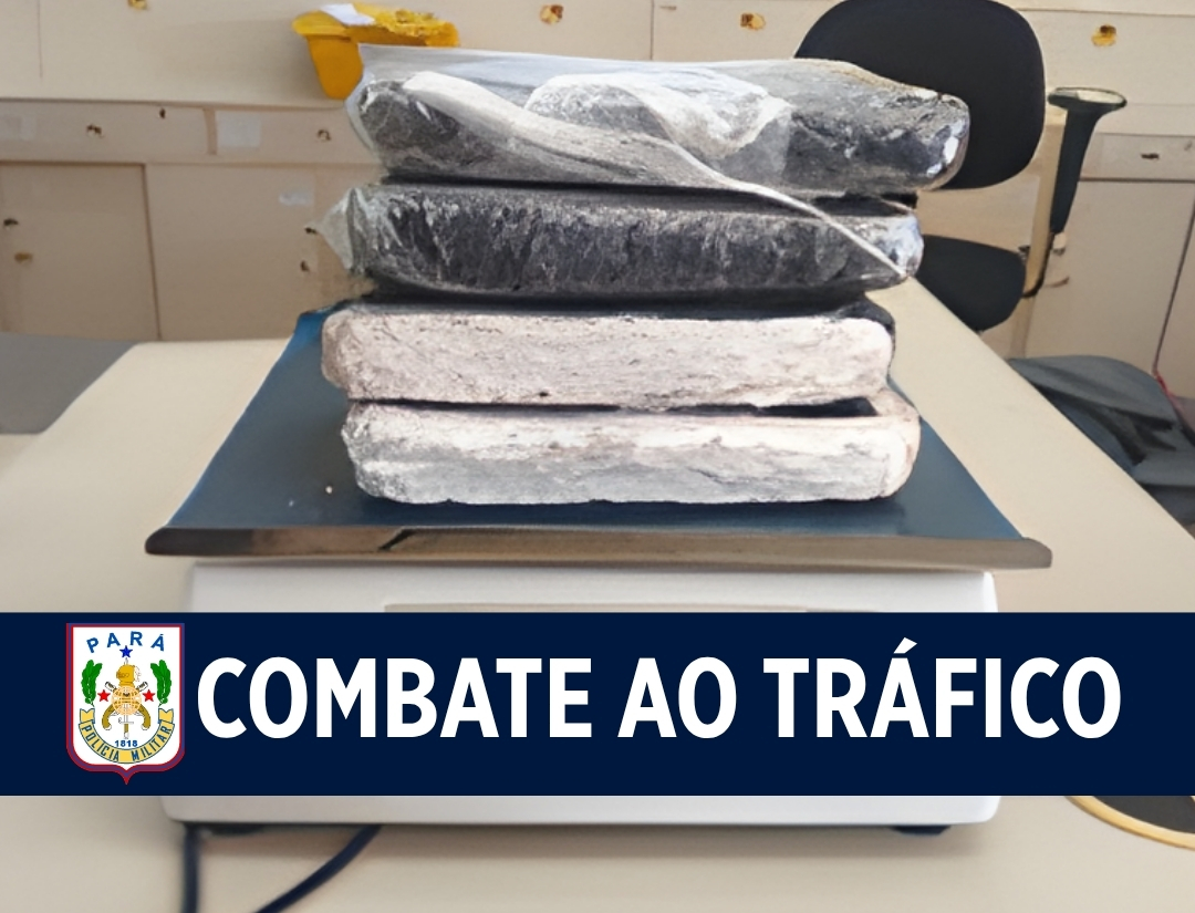 Cooperação Interagências da PMPA e  PMESP apreende 2,3 kg de drogas em Marabá