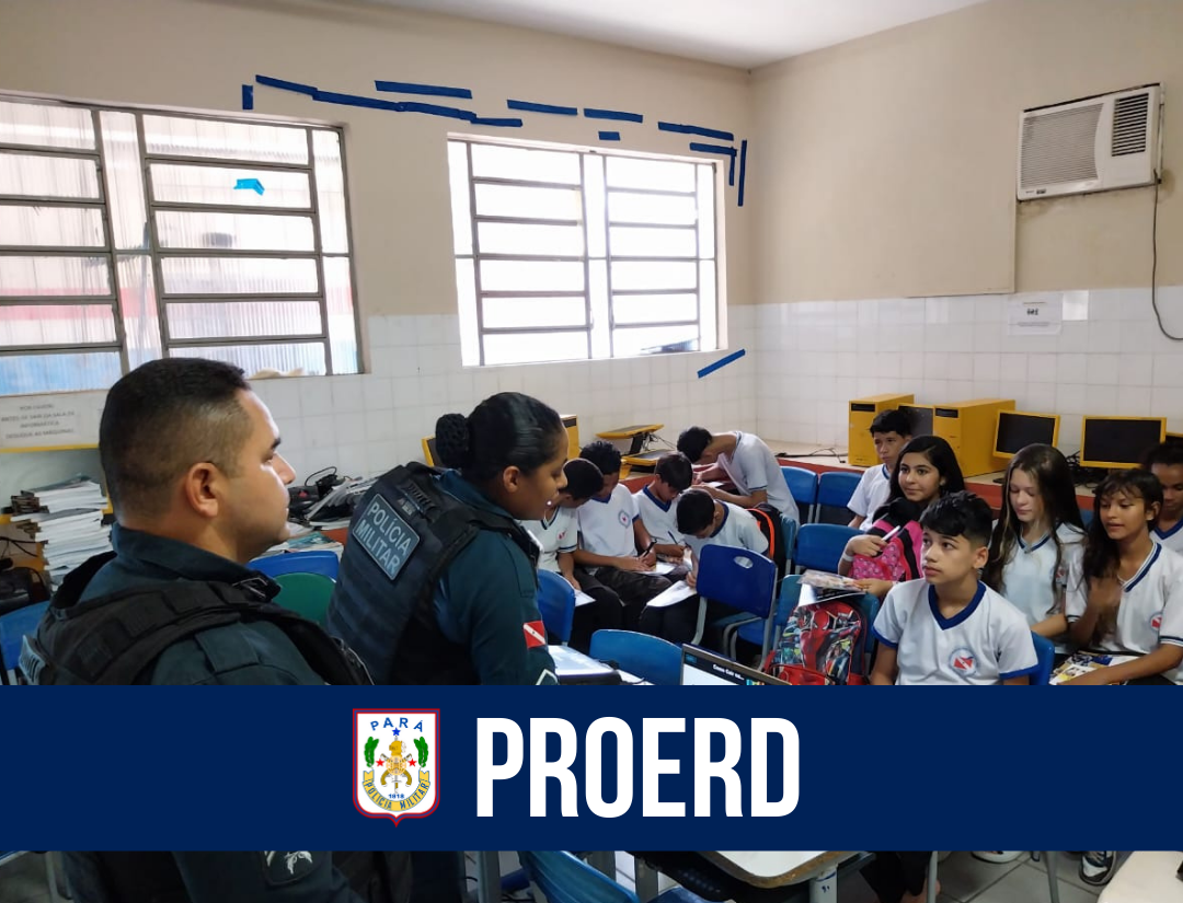 1º BPM realiza ações do Proerd em escolas de Belém
