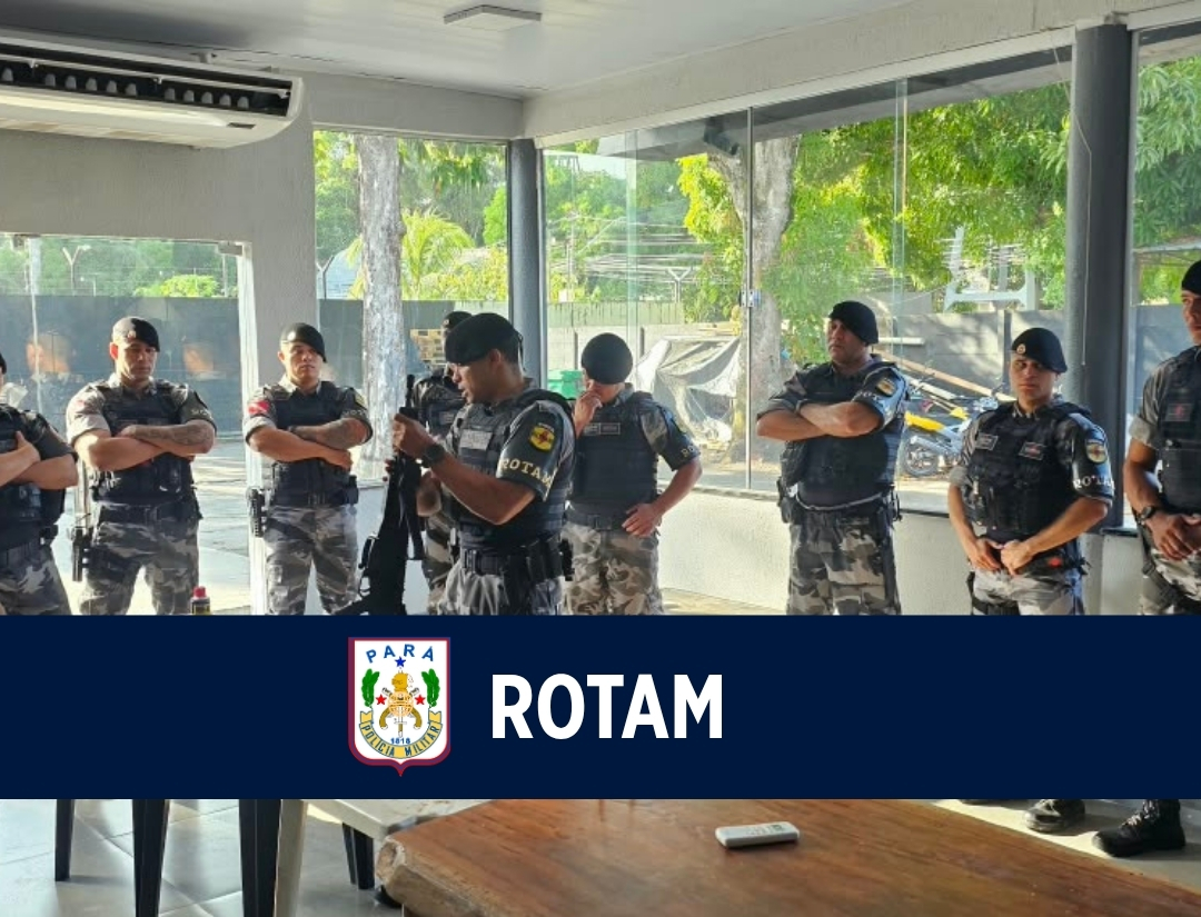 ROTAM realiza instrução para aprimorar conhecimentos sobre armamentos