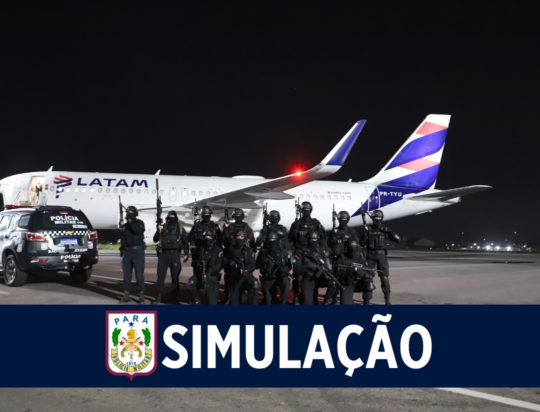 Treinamento realista: BOPE participa de simulação de crise com artefato explosivo no Aeroporto de Belém