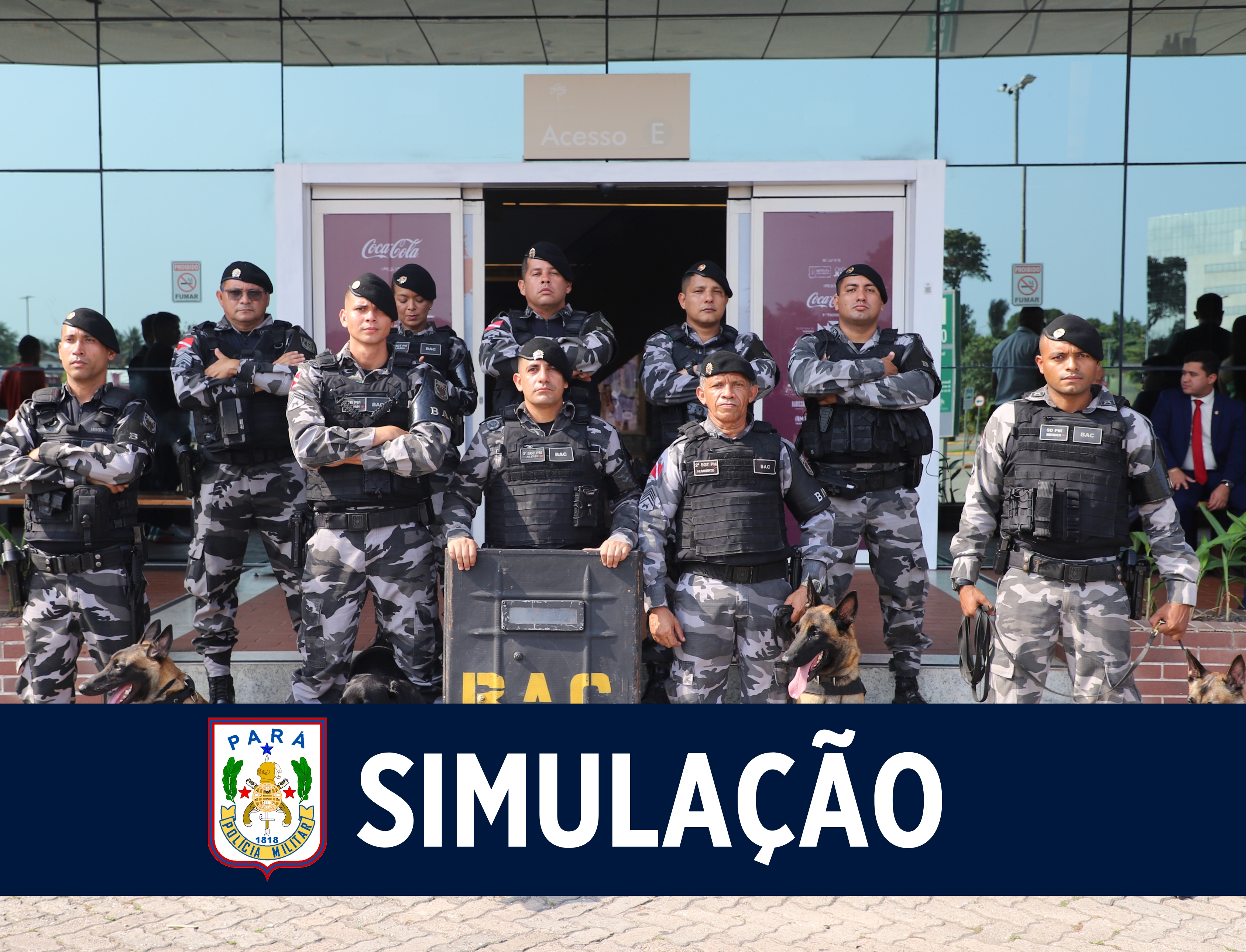 PMPA realiza simulação de crise com explosivos em shopping de Belém