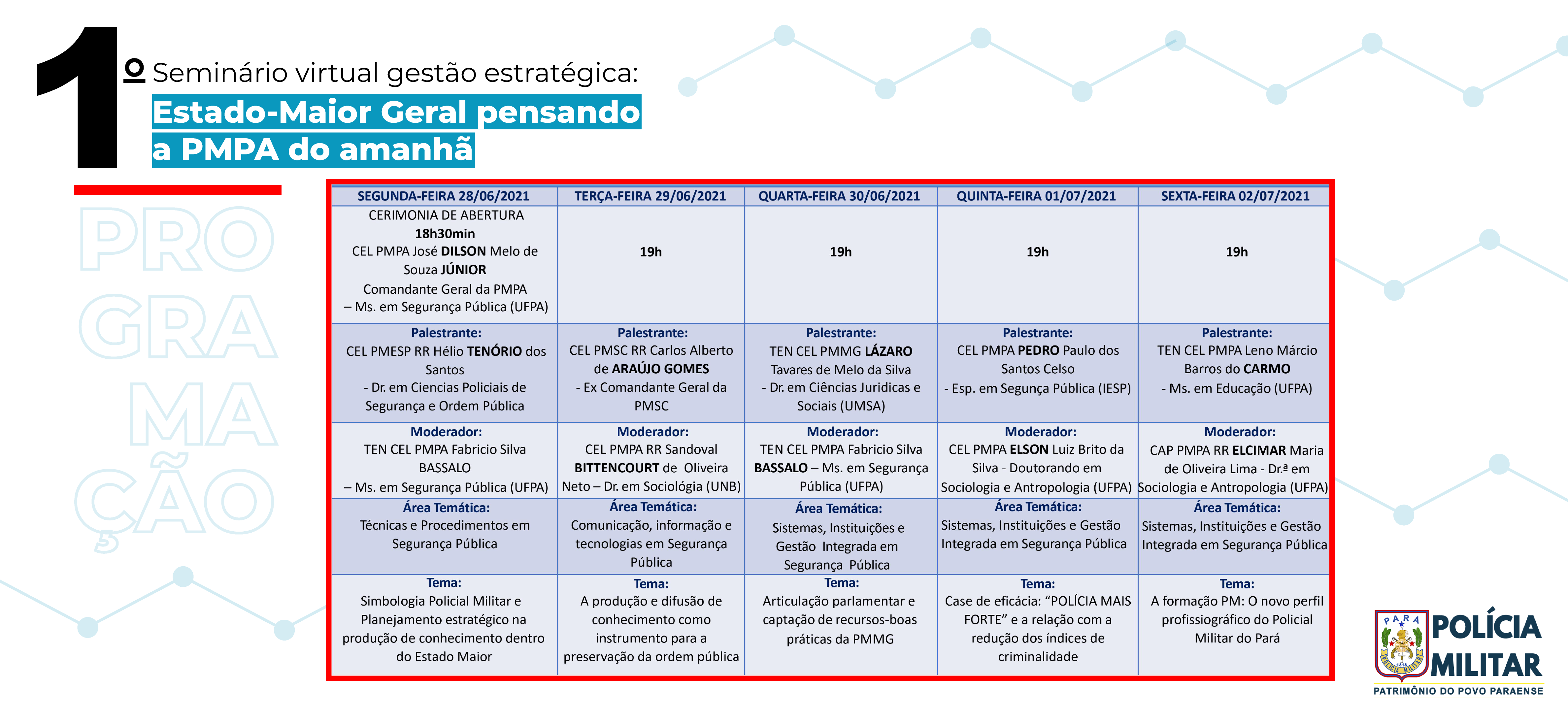 TABELA SEMINÁRIO