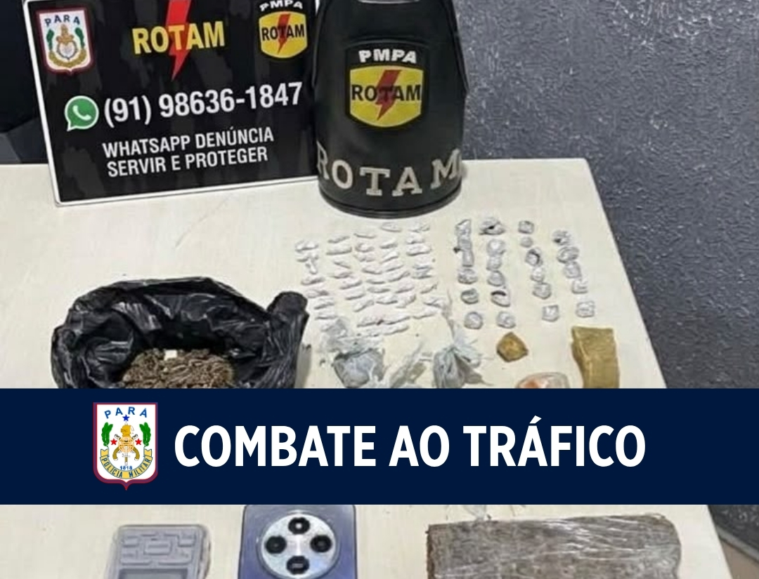 ROTAM apreende entorpecentes durante reforço policial em Ulianópolis