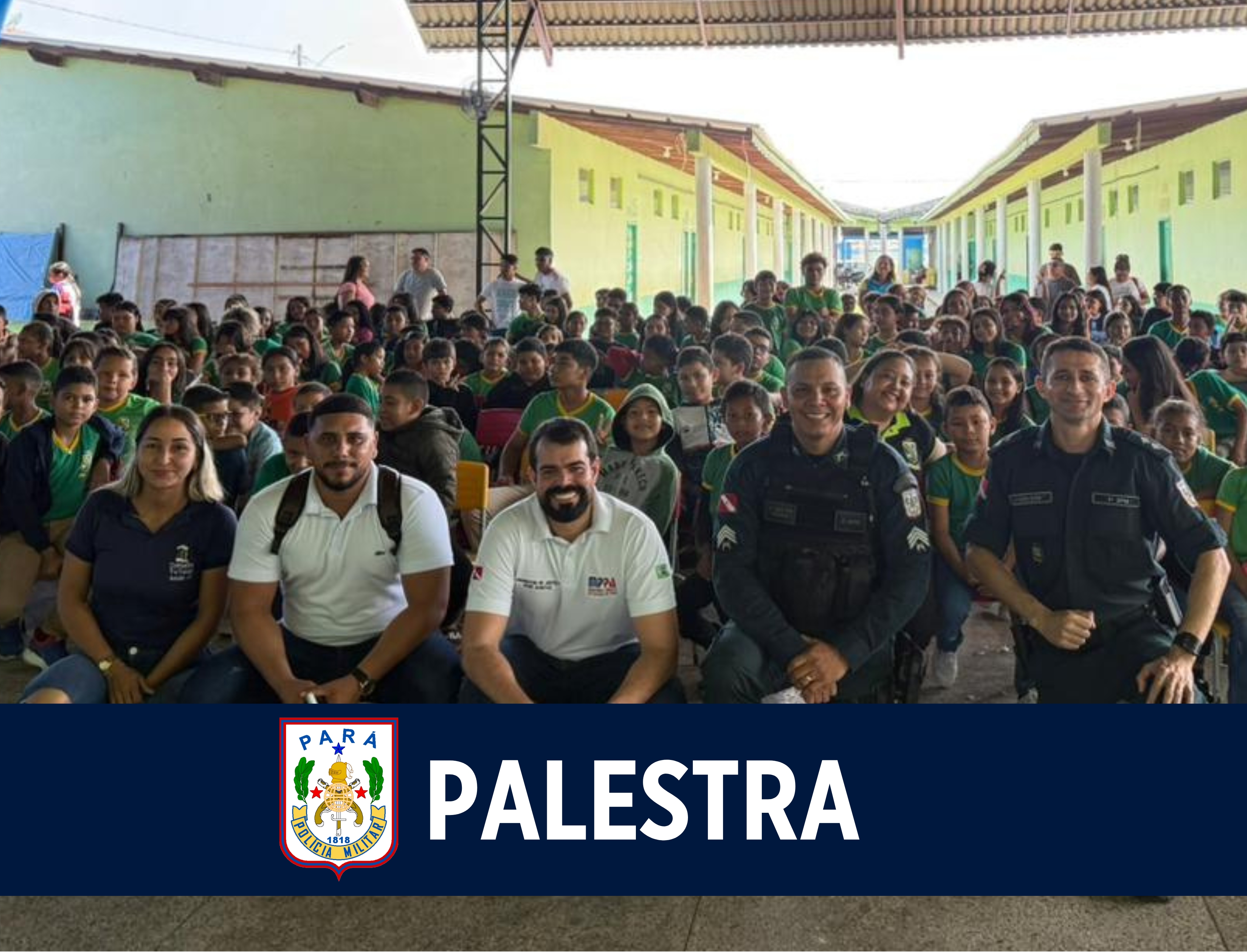 PM participa de ciclo de palestras sobre prevenção à violência escolar e uso de drogas em Bagre.