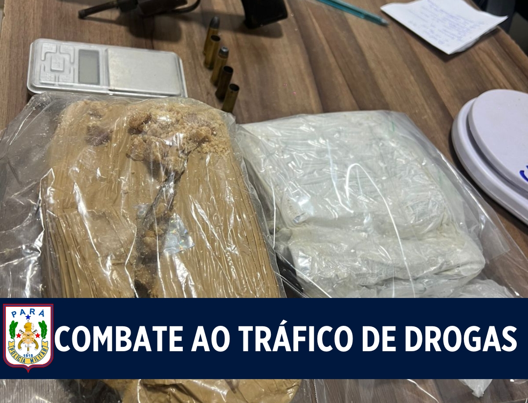 23° BPM apreende drogas e arma de fogo em Parauapebas