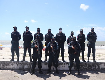 Polícia Militar garante a segurança durante o veraneio em Marudá