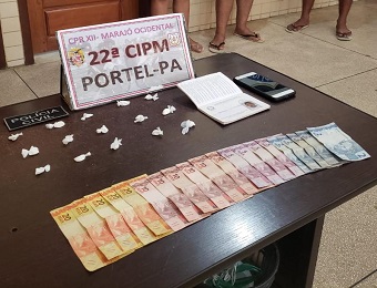 22ª CIPM e Polícia Civil prendem trio por tráfico de drogas em Portel