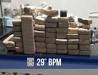 50 kg de maconha são apreendidos no Paar