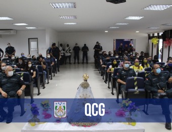 Comando-Geral da PM recebe visita da Imagem Peregrina de N. Sra. de Nazaré