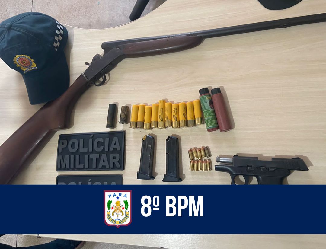 Em operação com a Polícia Civil, 8º BPM prende homem por posse ilegal de armas de fogo no Marajó Ocidental