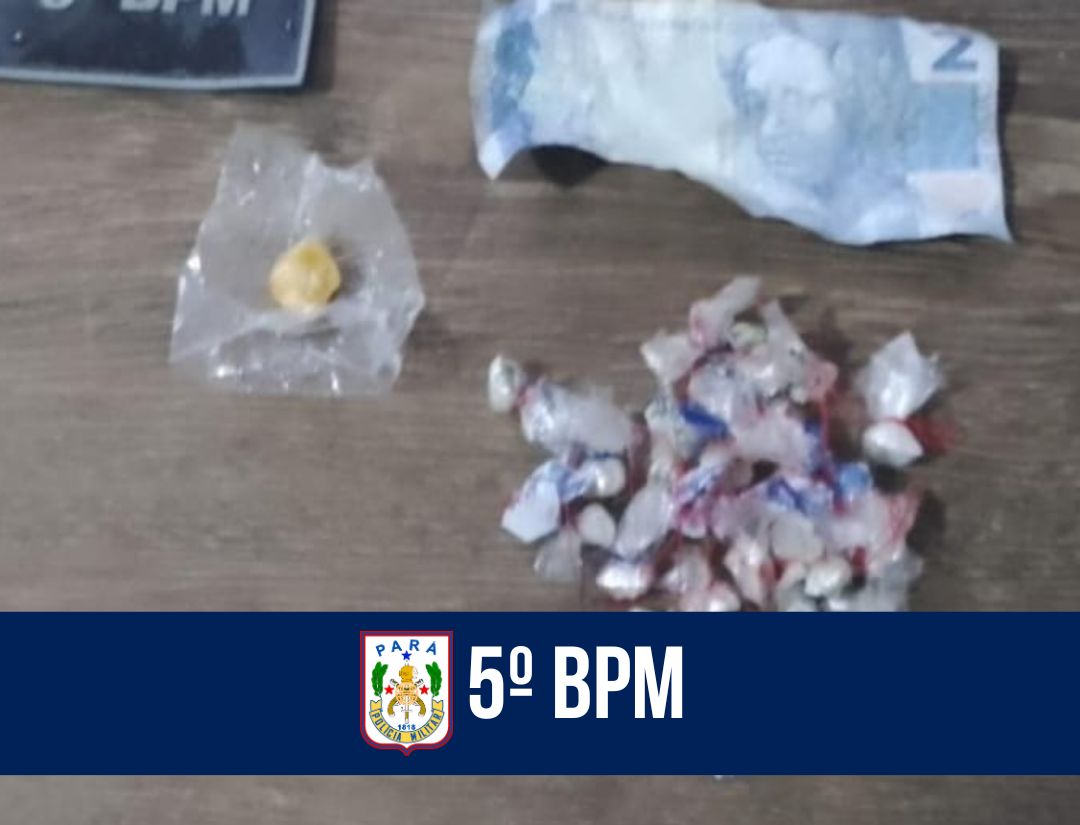 5º BPM prende homem por tráfico de drogas em Castanhal