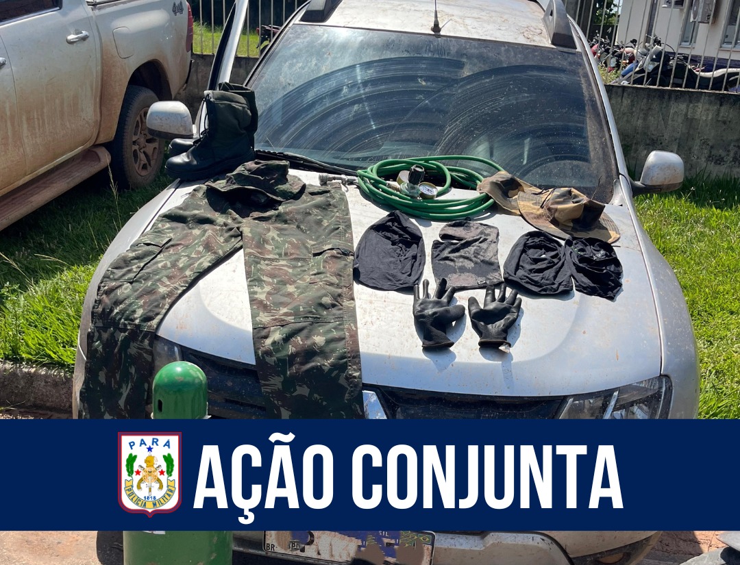 Ação conjunta da PM resulta na apreensão de armas de fogo em Casa de Tábua