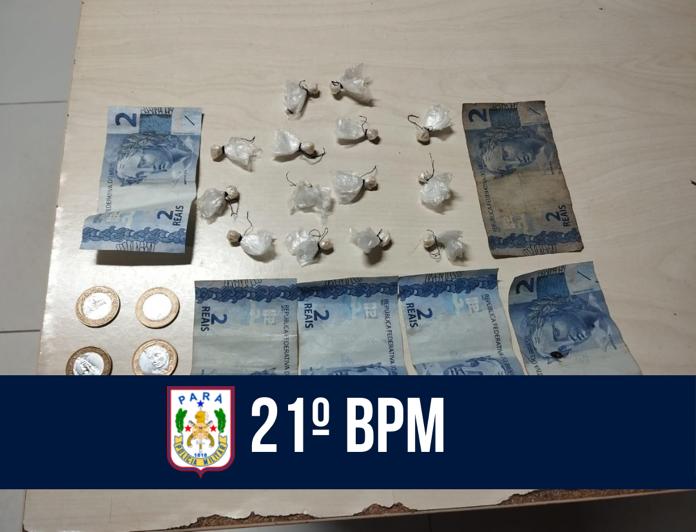 PM prende suspeito de tráfico de drogas em Marituba