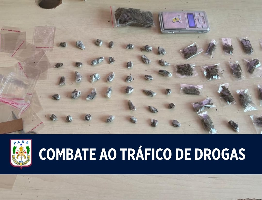 6º Batalhão prende suspeito por tráfico em Ananindeua