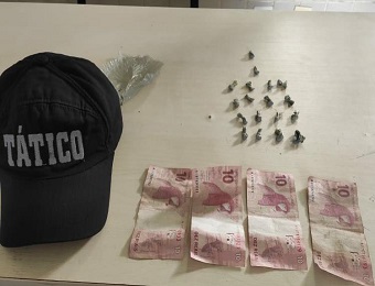 33° Batalhão prende suspeito de tráfico de drogas