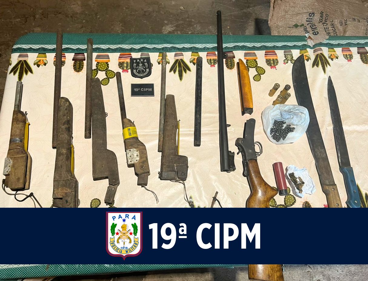 19ª CIPM apreende armamentos e drogas no município de Viseu.