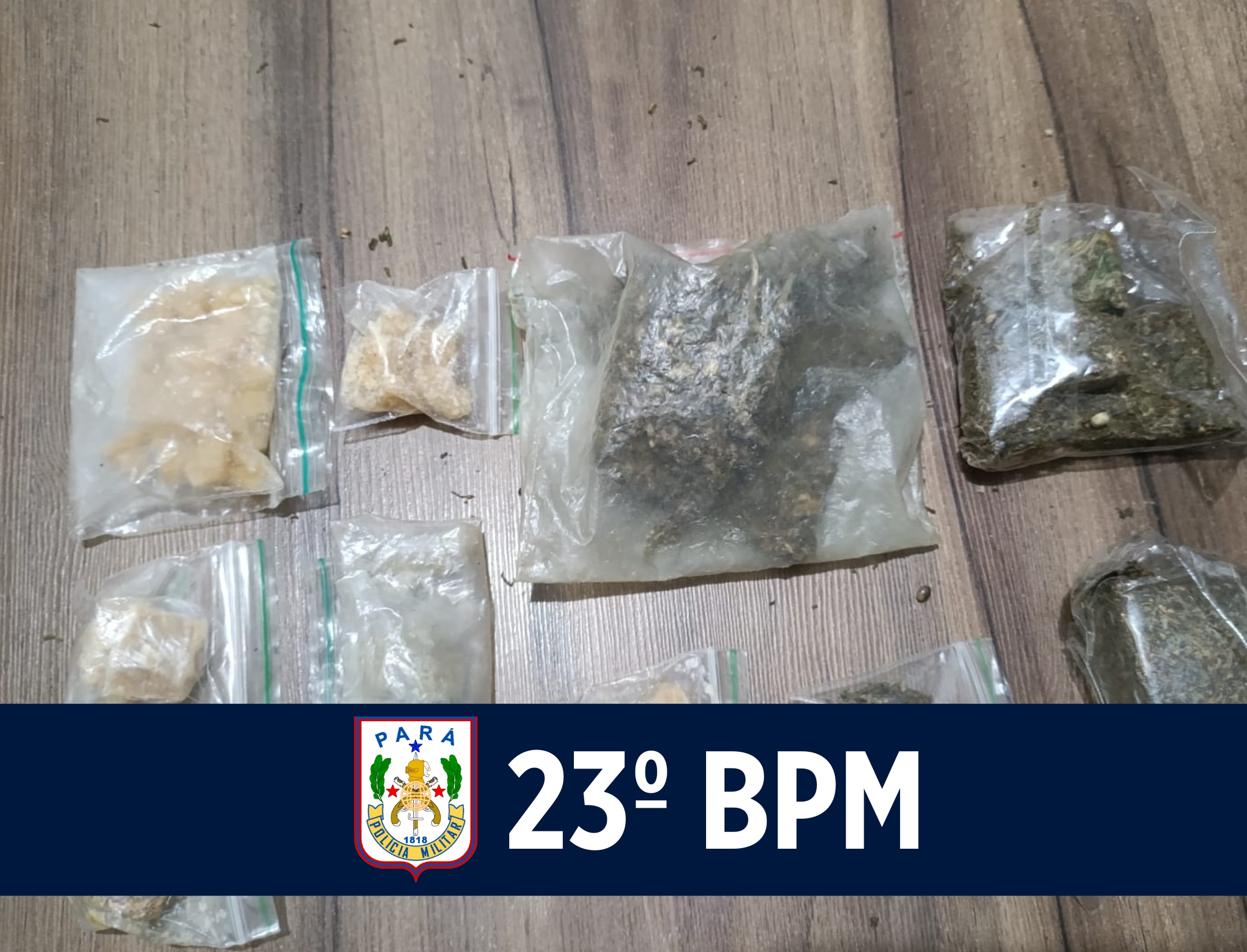 23º BPM no combate ao tráfico de entorpecentes em Parauapebas